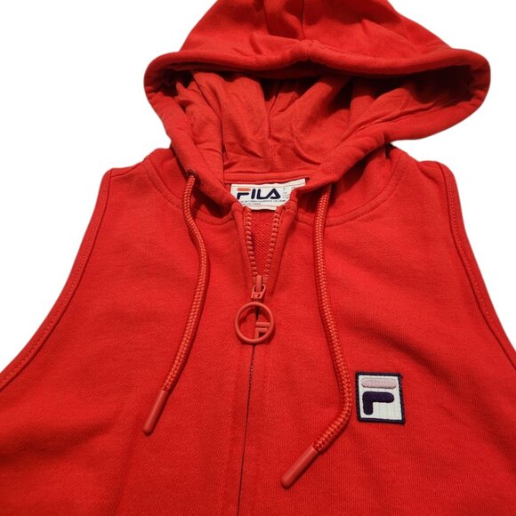 Fila Emerson Hooded Romper Red Size XS - Picture 11 of 13